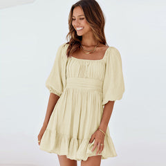 2024 Summer New Arrival off-Neck European and American Style Dress