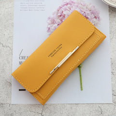 Women's Wallet Long 2024 New Arrival Japanese and Korean Large Capacity Multi-Card Holder Stylish Simple and Versatile Foldable Clutch Bag Wallet