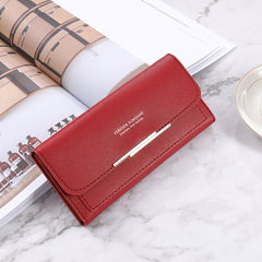 Women's Wallet Long 2024 New Arrival Japanese and Korean Large Capacity Multi-Card Holder Stylish Simple and Versatile Foldable Clutch Bag Wallet