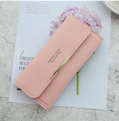 Women's Wallet Long 2024 New Arrival Japanese and Korean Large Capacity Multi-Card Holder Stylish Simple and Versatile Foldable Clutch Bag Wallet