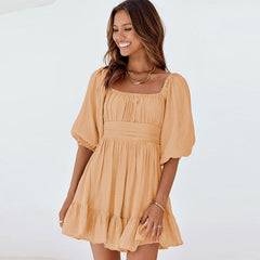 2024 Summer New Arrival off-Neck European and American Style Dress