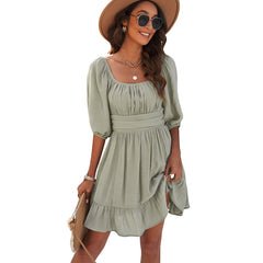 2024 Summer New Arrival off-Neck European and American Style Dress