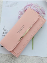 Women's Wallet Long 2024 New Arrival Japanese and Korean Large Capacity Multi-Card Holder Stylish Simple and Versatile Foldable Clutch Bag Wallet