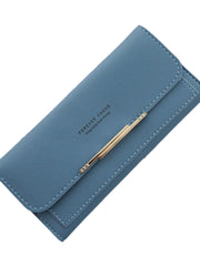 Women's Wallet Long 2024 New Arrival Japanese and Korean Large Capacity Multi-Card Holder Stylish Simple and Versatile Foldable Clutch Bag Wallet