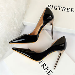 Fashion Reflective Side Hollow Sexy Nightclub High Heels