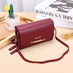 2023 New Ladies' Purse Korean Style Large Capacity Multi-Functional Shoulder Bag Mid-Length Clutch Coin Purse