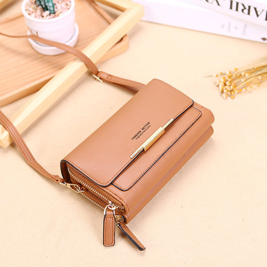 2023 New Ladies' Purse Korean Style Large Capacity Multi-Functional Shoulder Bag Mid-Length Clutch Coin Purse