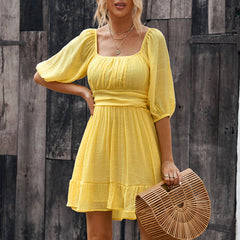 2024 Summer New Arrival off-Neck European and American Style Dress