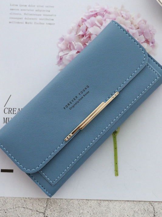 Women's Wallet Long 2024 New Arrival Japanese and Korean Large Capacity Multi-Card Holder Stylish Simple and Versatile Foldable Clutch Bag Wallet