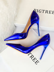 Fashion Reflective Side Hollow Sexy Nightclub High Heels