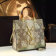 2025 New Arrival All-match Crocodile Pattern Atmospheric Middle-aged Women's Bag Large Capacity Portable Tote Bag