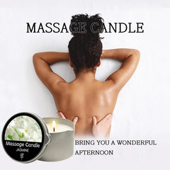 Massage Candle -Essential Oil- Six different scents , 1oz/2oz Melts into Warm Massage Oil - Sensual Massage Candle, Pour Spout