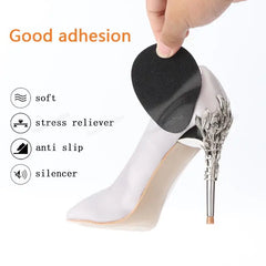 1Pair Shoe Sole Protector for heels Anti-Slip Shoe Repair Rubber Soles Adhesive Repair High Heels Self-Adhesive Bottom Sheet