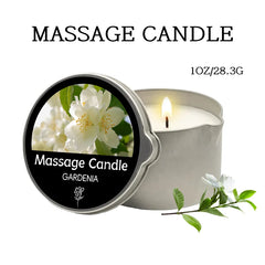 Massage Candle -Essential Oil- Six different scents , 1oz/2oz Melts into Warm Massage Oil - Sensual Massage Candle, Pour Spout