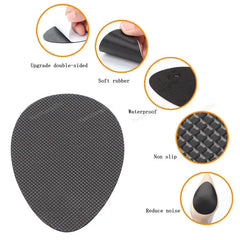 1Pair Shoe Sole Protector for heels Anti-Slip Shoe Repair Rubber Soles Adhesive Repair High Heels Self-Adhesive Bottom Sheet