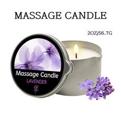 Massage Candle -Essential Oil- Six different scents , 1oz/2oz Melts into Warm Massage Oil - Sensual Massage Candle, Pour Spout